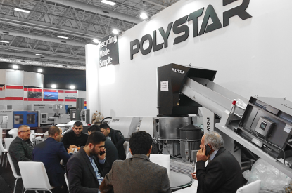 factory plastic waste recycling machine in Plast Eurasia Istanbul 2019